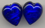 Large Cobalt  Blue Hearts